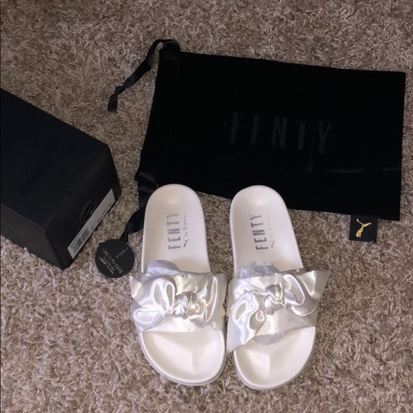 Puma Shoes - Fenty Puma Slides white size 5.5